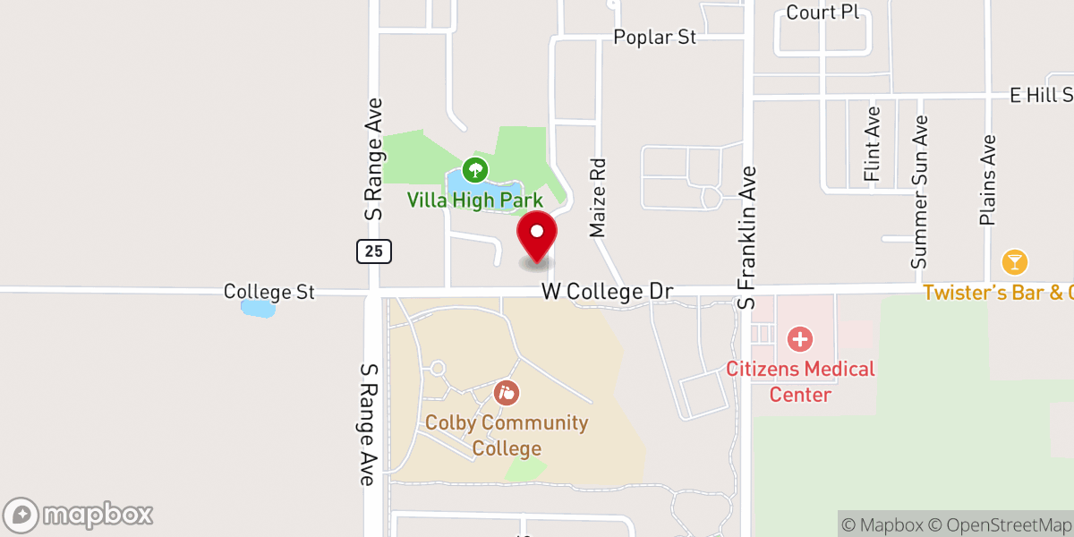 Map showing location of Grace Adventist Fellowship