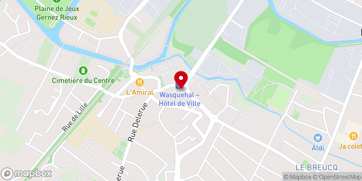Map showing location of Église catholique Saint-Nicolas à Wasquehal