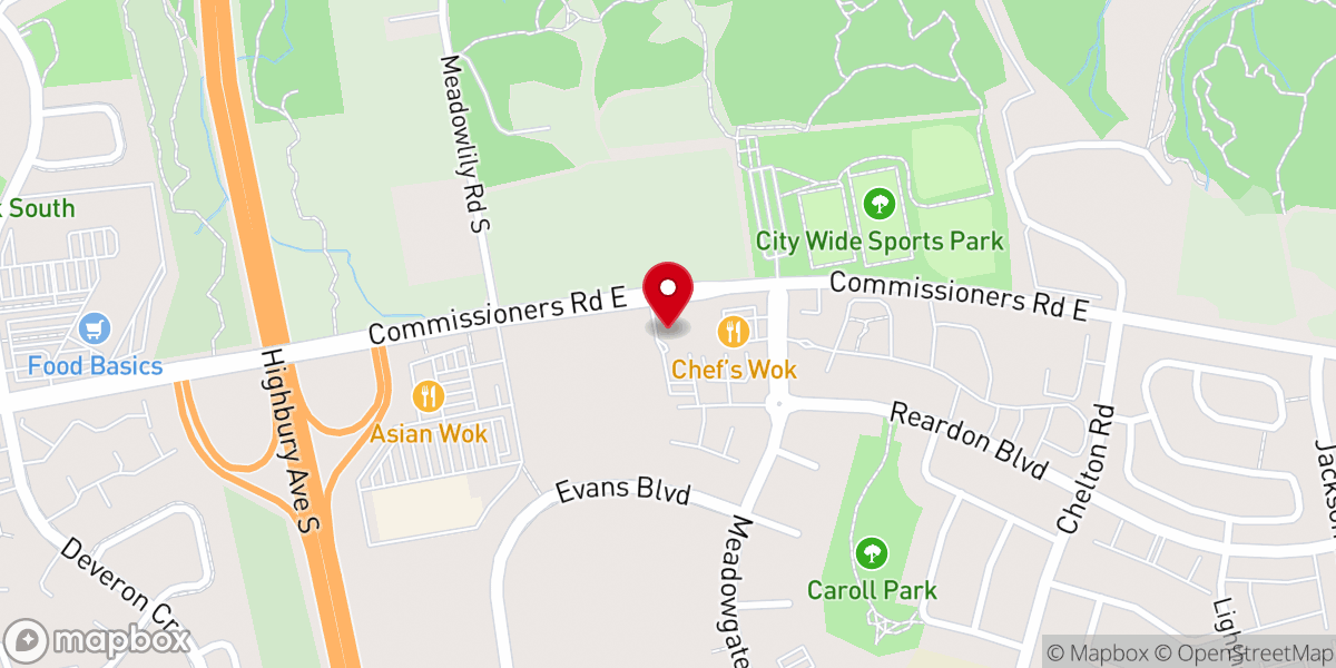 Map showing location of Summerside Community Church