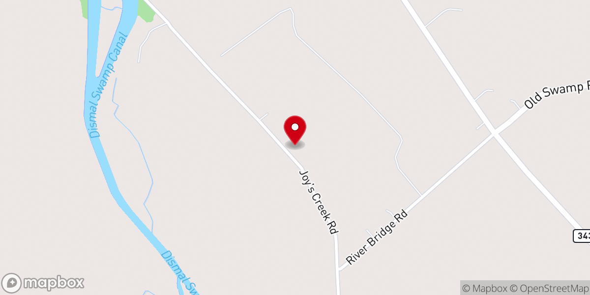 Map showing location of Antioch Baptist Church