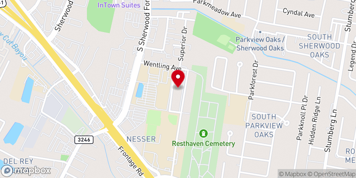 Map showing location of Hidden Pointe Apartments in Baton Rouge