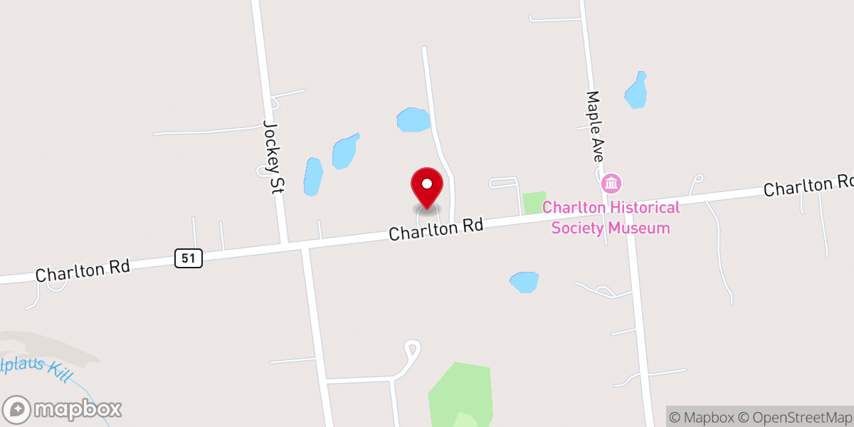 Map showing location of Charlton Freehold Presbyterian
