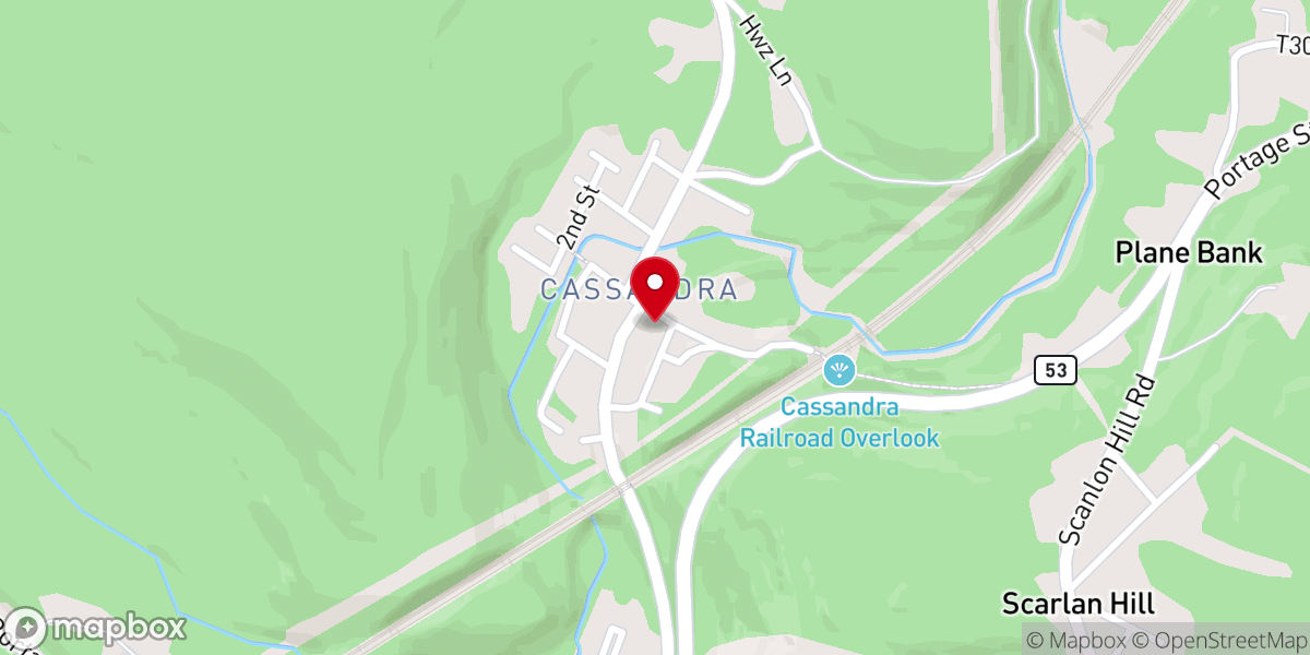 Map showing location of St Agnes Catholic Church