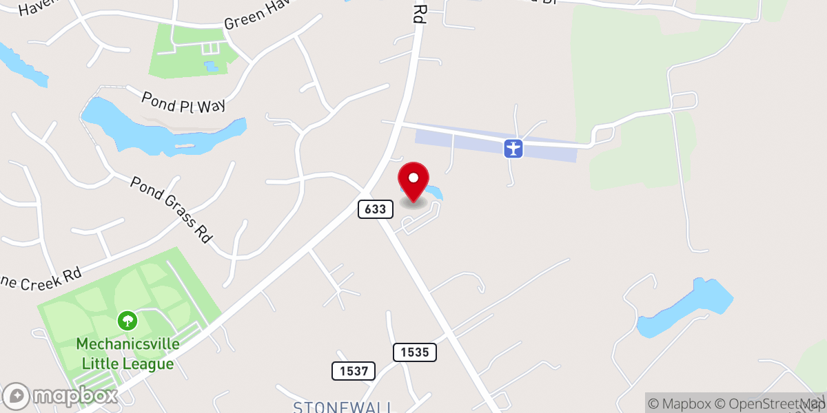 Map showing location of New Song United Methodist Church