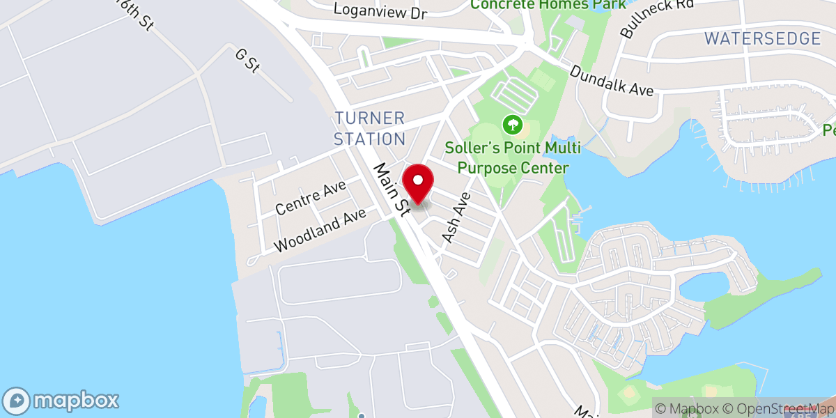 Map showing location of Union Baptist Church