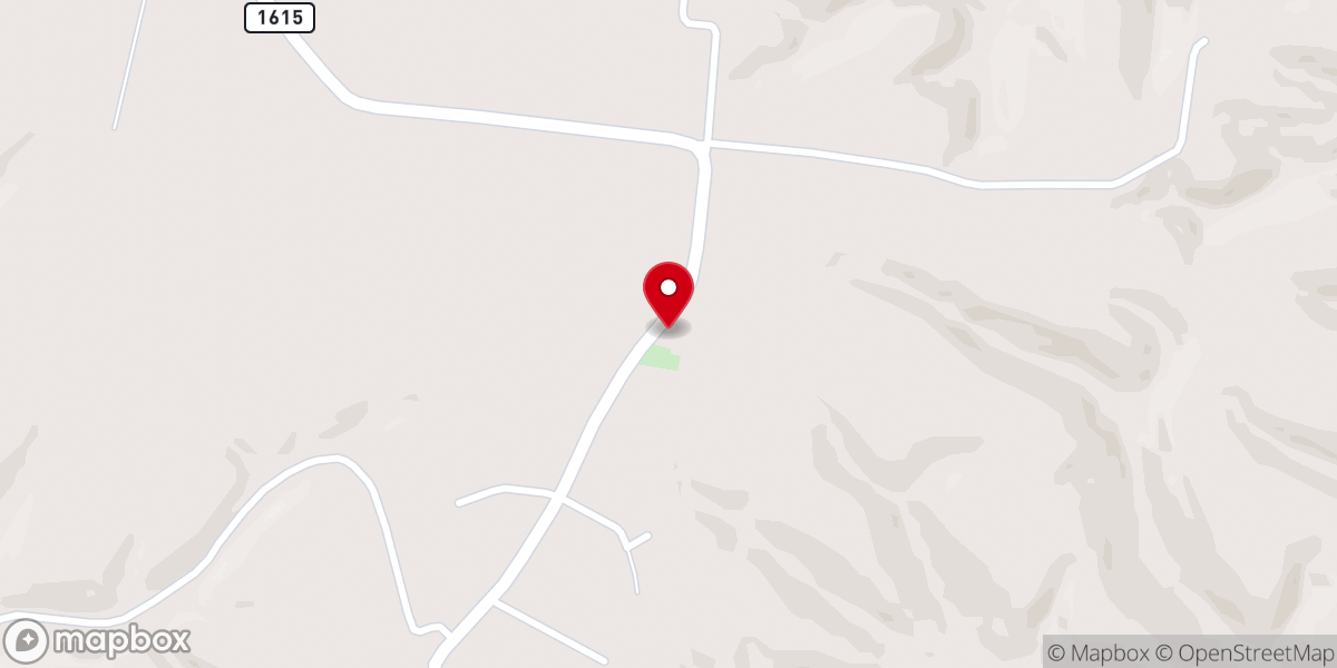Map showing location of Shady Grove Church