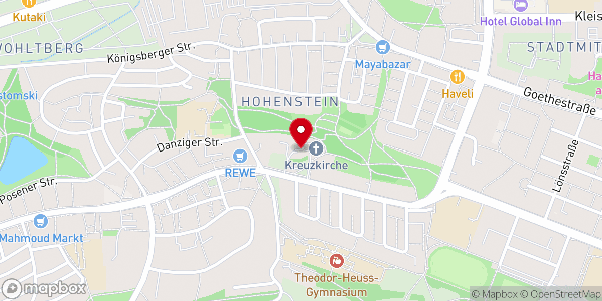Map showing location of Ehe-Familien-und Lebensberatung der Evangelischen Kirche