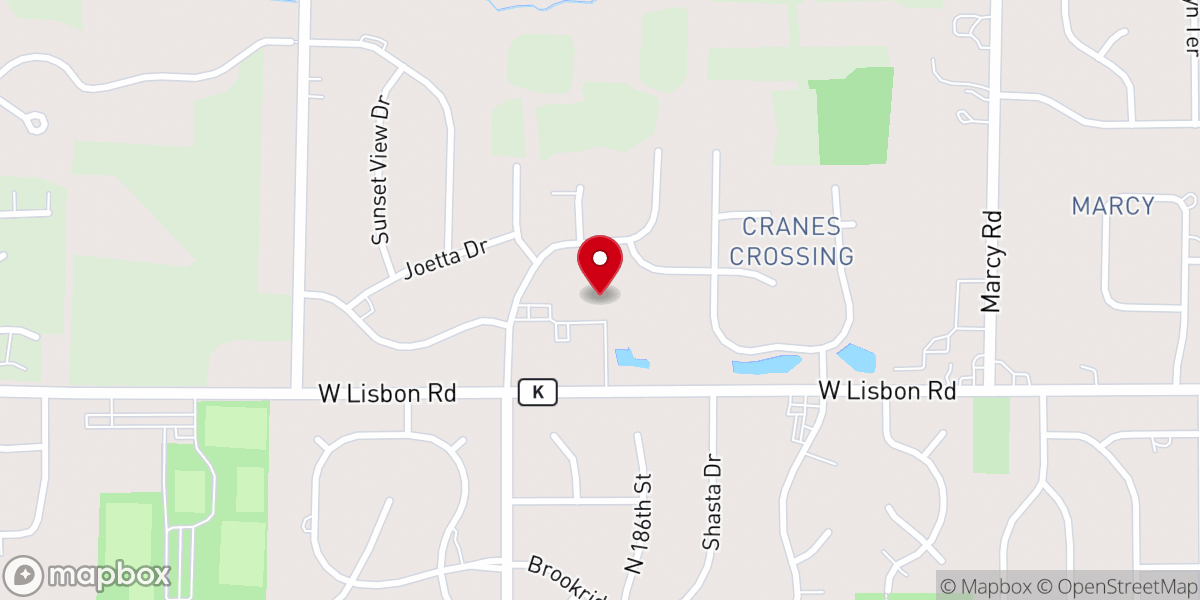 Map showing location of Zion Lutheran Child Care