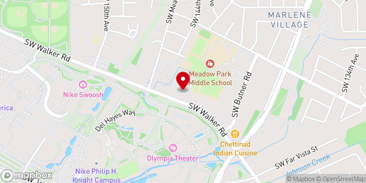Map showing location of Saint John the Baptist Greek Orthodox Church