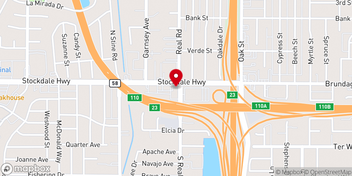 Map showing location of Harvest Foursquare Church