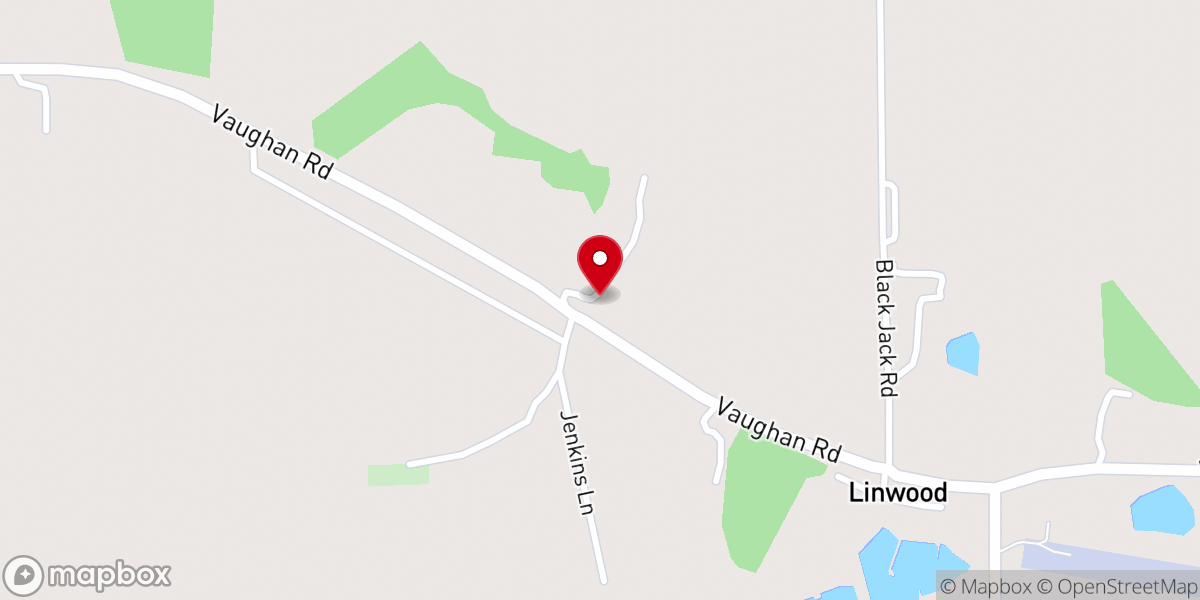 Map showing location of Mt Zion MB Church