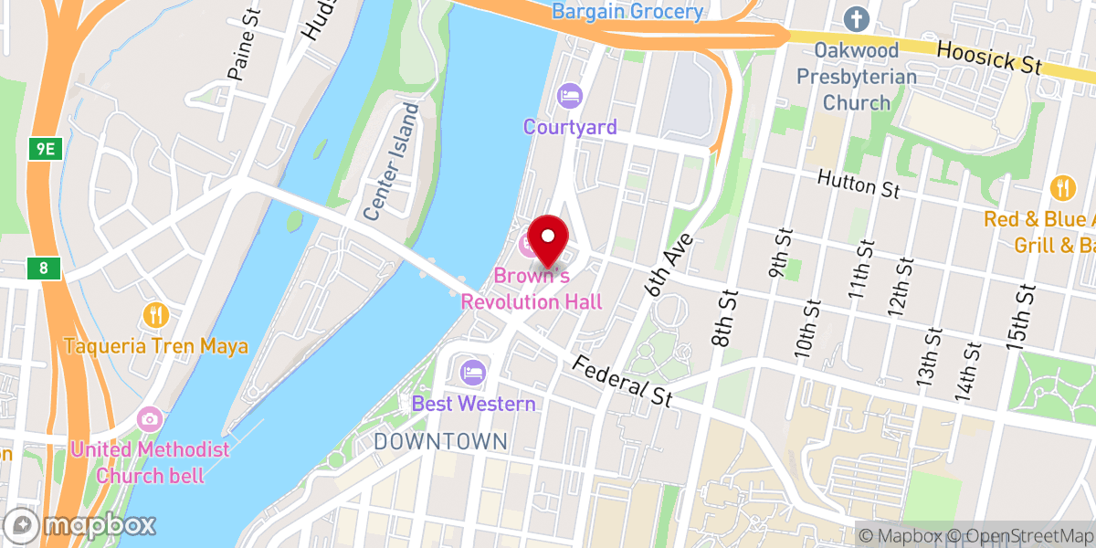 Map showing location of Salvation Army
