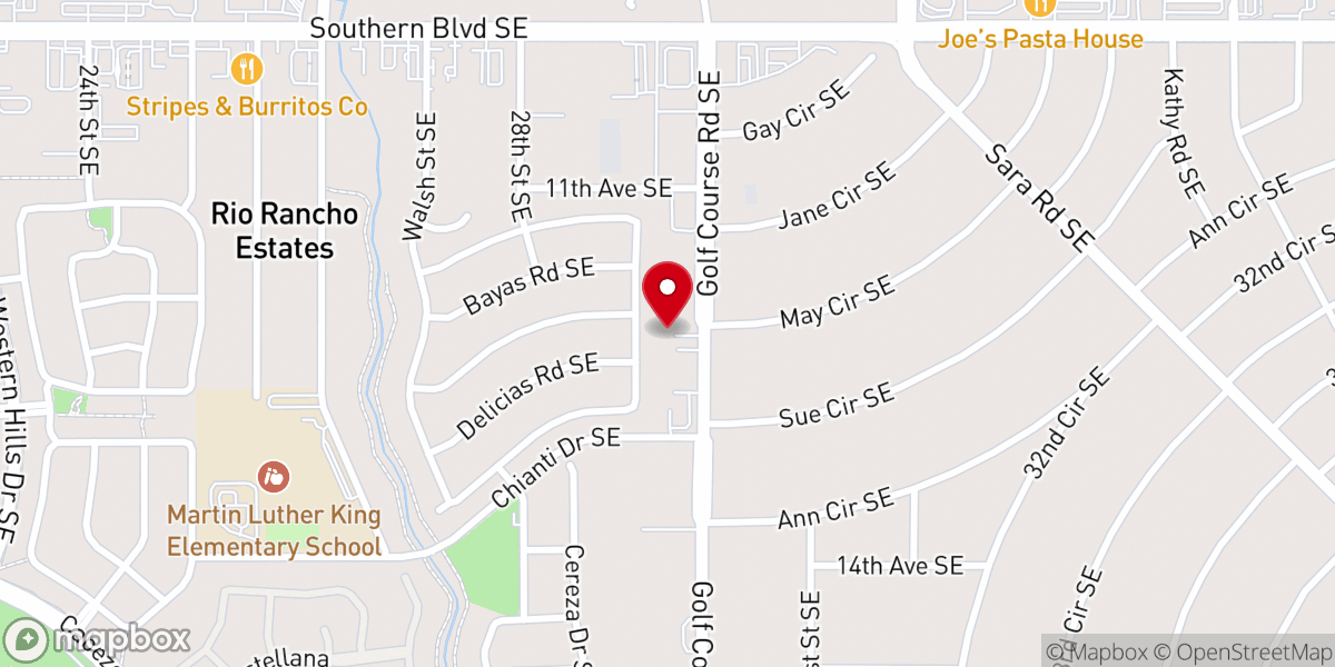 Map showing location of High Desert United Methodist Church