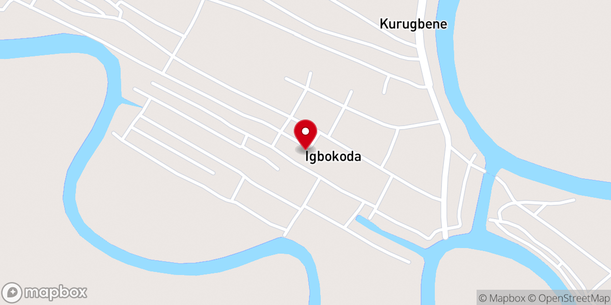 Map showing location of Celestial Church of Christ Igbokoda Parish 1