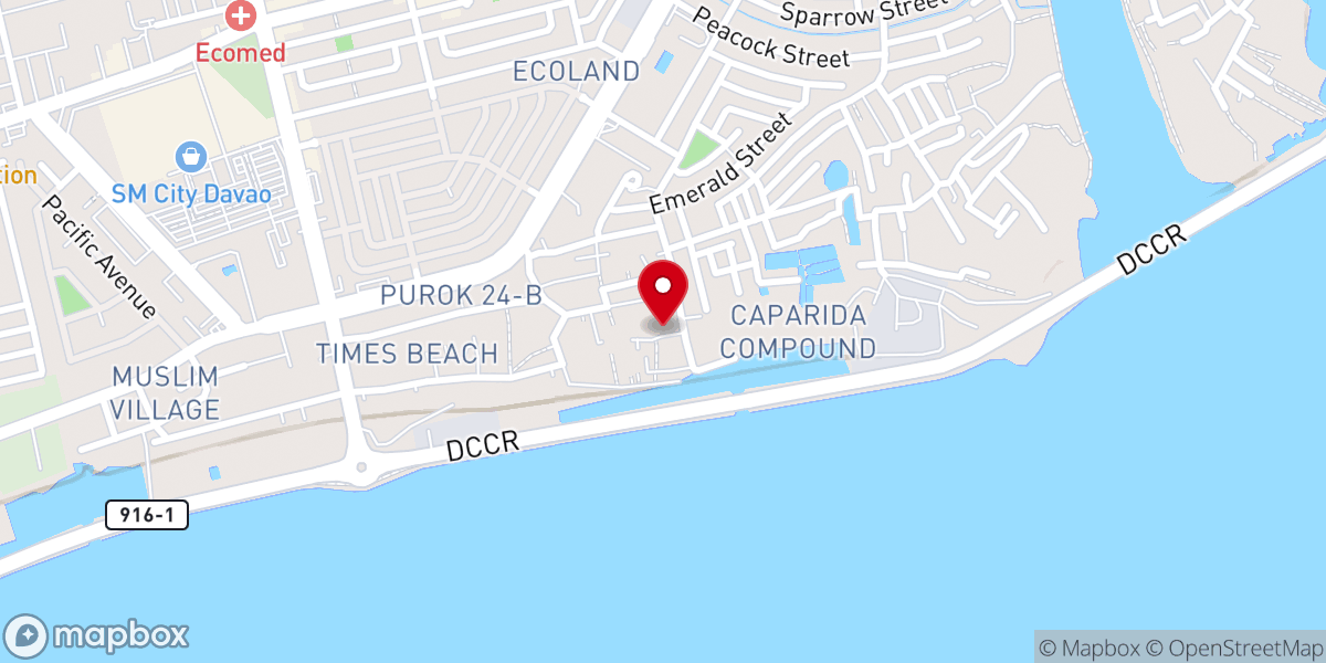Map showing location of Davao Christian Community Church