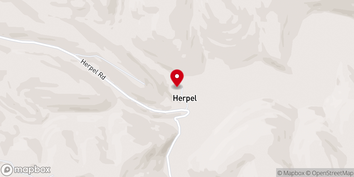 Map showing location of Herpel Missionary Baptist Church