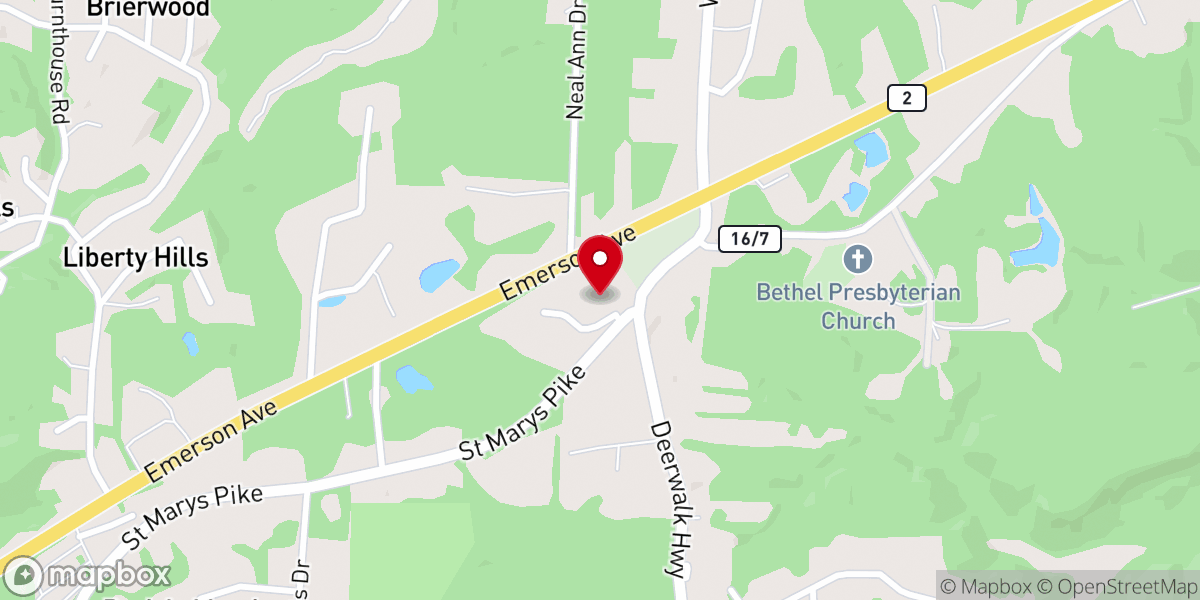 Map showing location of Crossroads United Methodist Church Camp