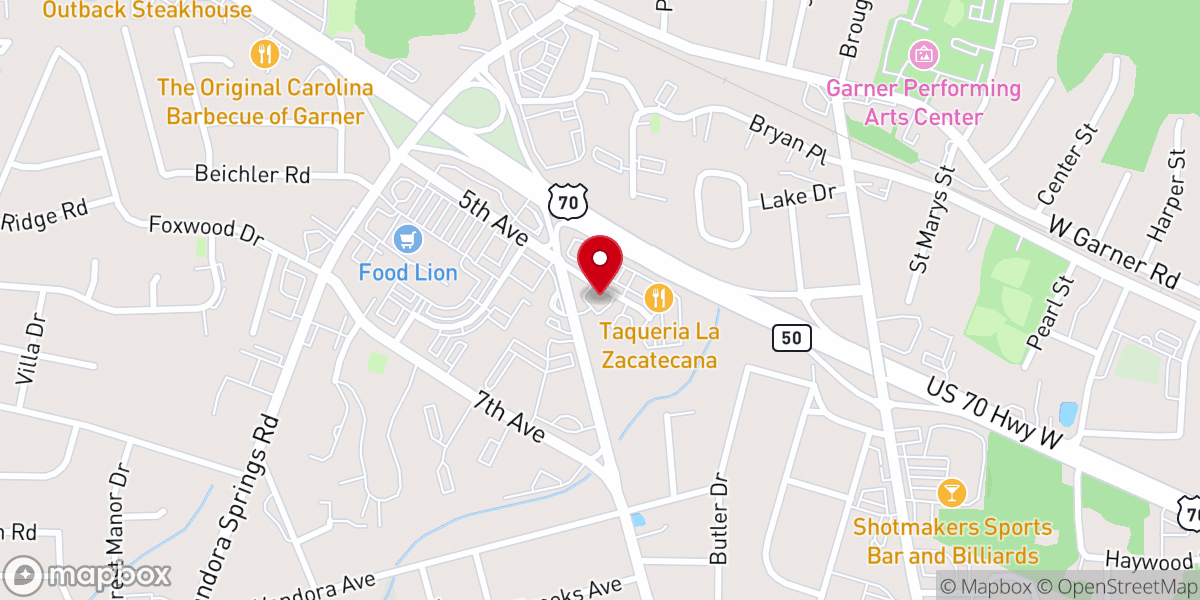 Map showing location of Reaping the Harvest Christian Church