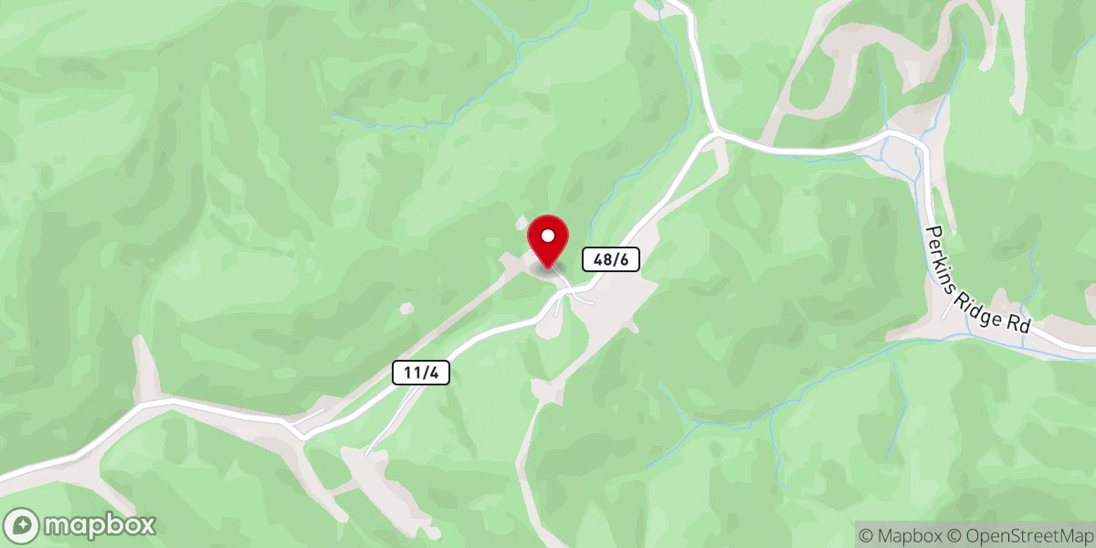 Map showing location of Frozen Chapel Baptist Church