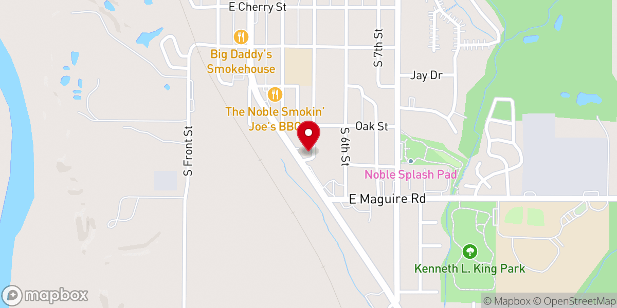 Map showing location of New Life Trinity Holiness Church
