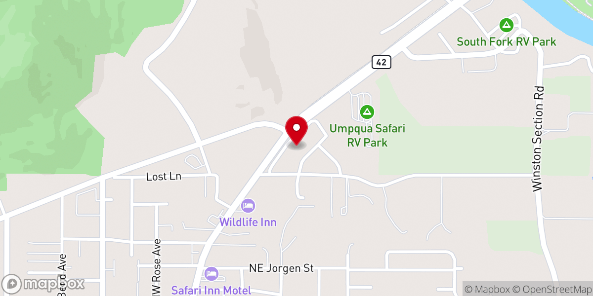 Map showing location of Family Worship Center