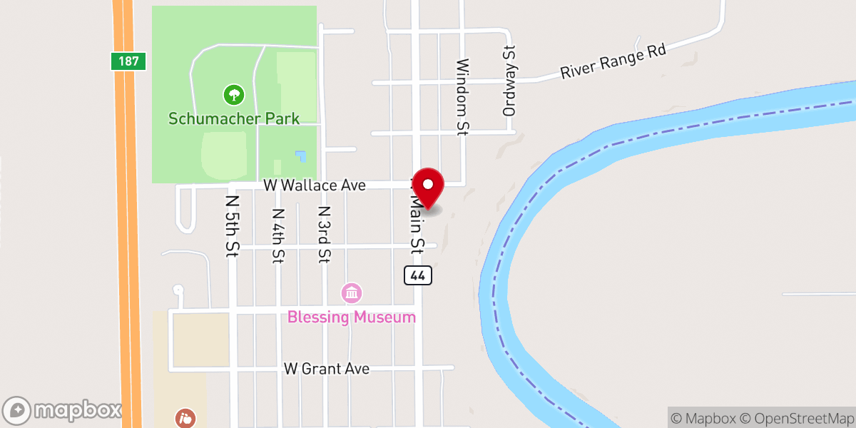 Map showing location of St Edward's Parish Rectory