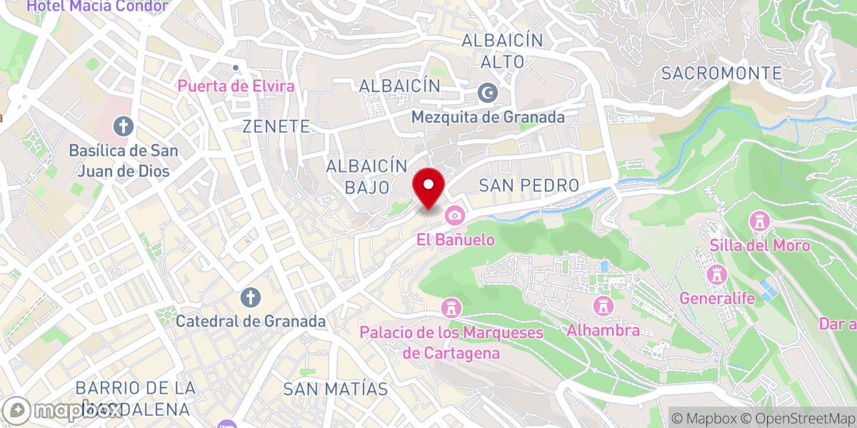 Map showing location of Palacio de los Olvidados