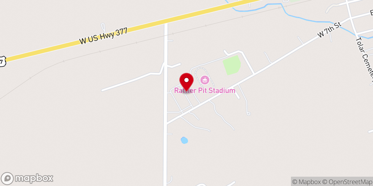 Map showing location of Tolar High School