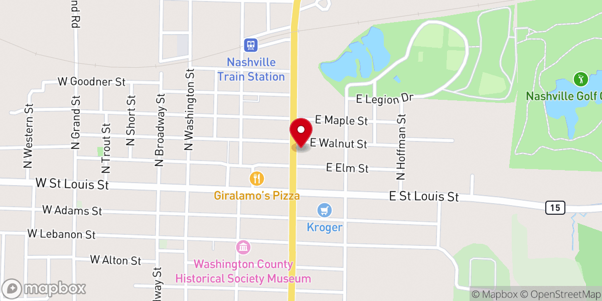 Map showing location of Grace Methodist Chuch