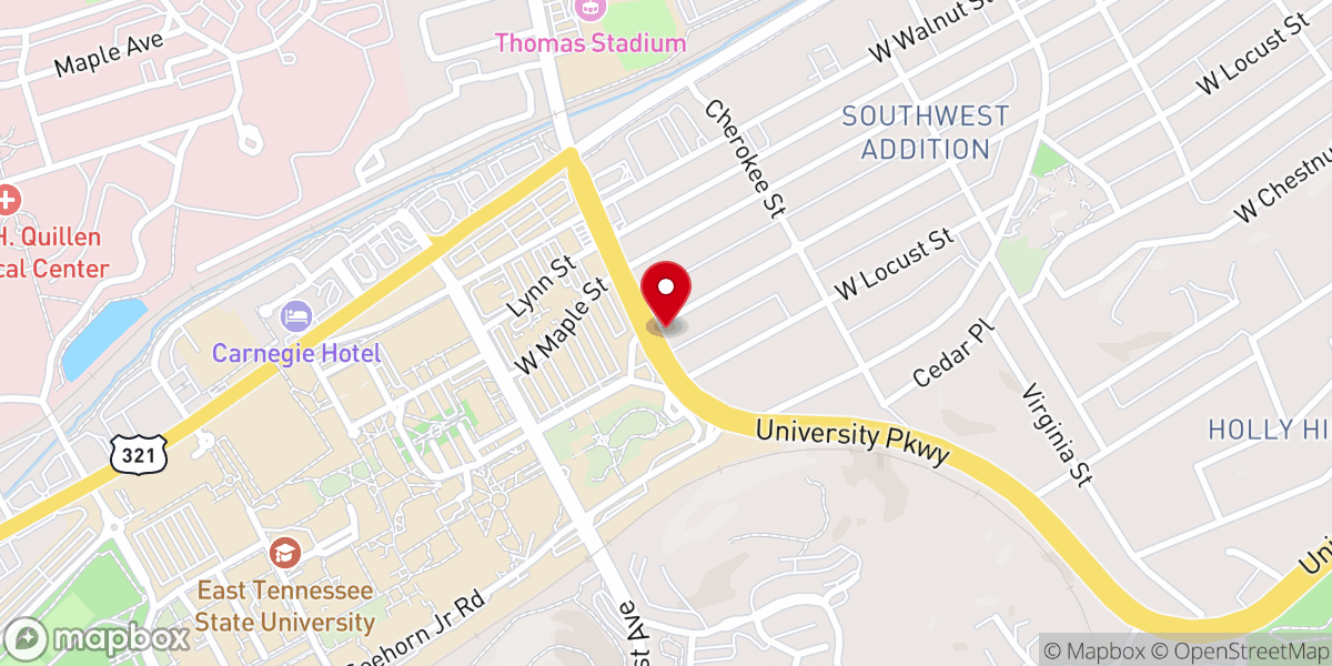 Map showing location of Christian Student Fellowship
