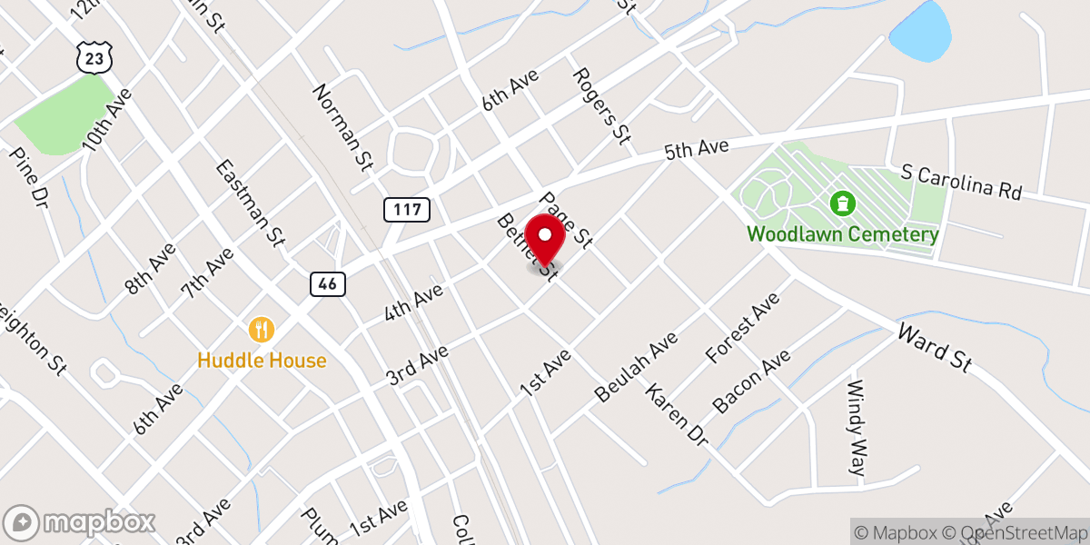 Map showing location of Deliverance Temple Ministries, Inc.