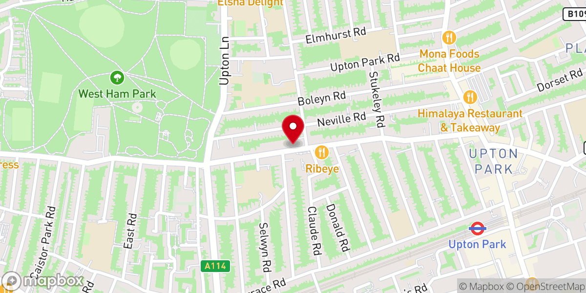 Map showing location of Glad Tidings Free Pentecostal Church