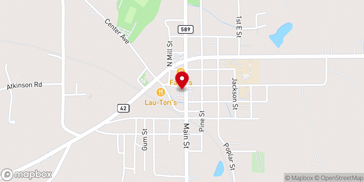 Map showing location of Revive Church Sumrall