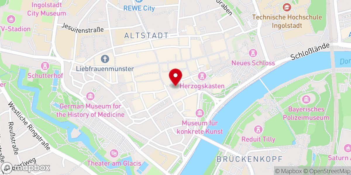 Map showing location of Stadtverwaltung Ingolstadt / Neues Rathaus