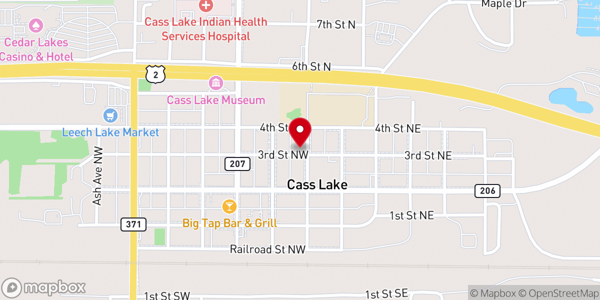Map showing location of United Methodist Church