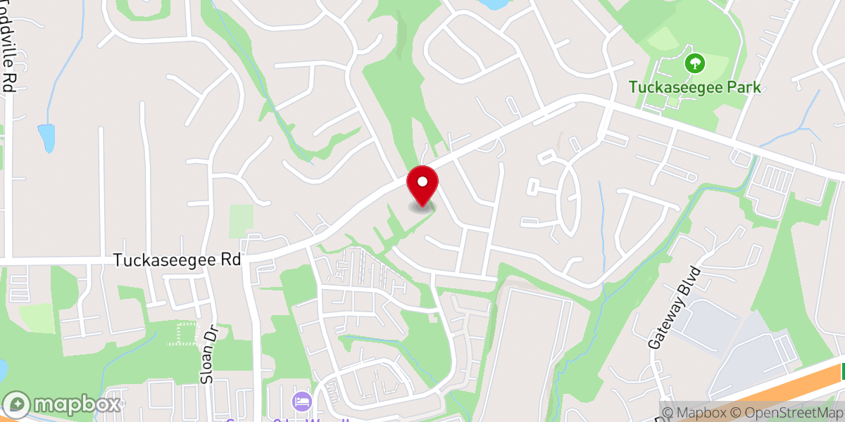 Map showing location of Blessed Assurance Community Church