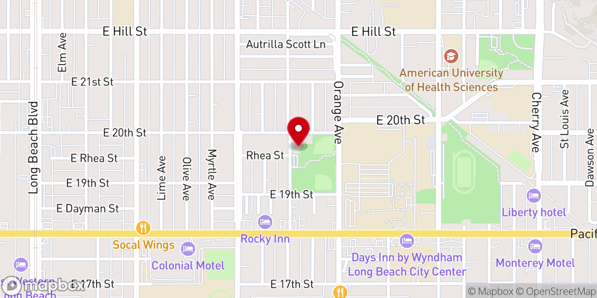 Map showing location of New Hope Church of Christ