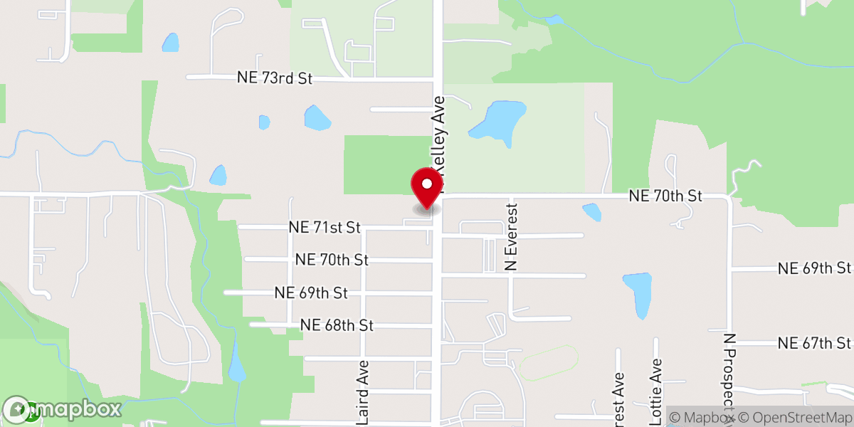Map showing location of Page Sanctuary Church of God in Christ