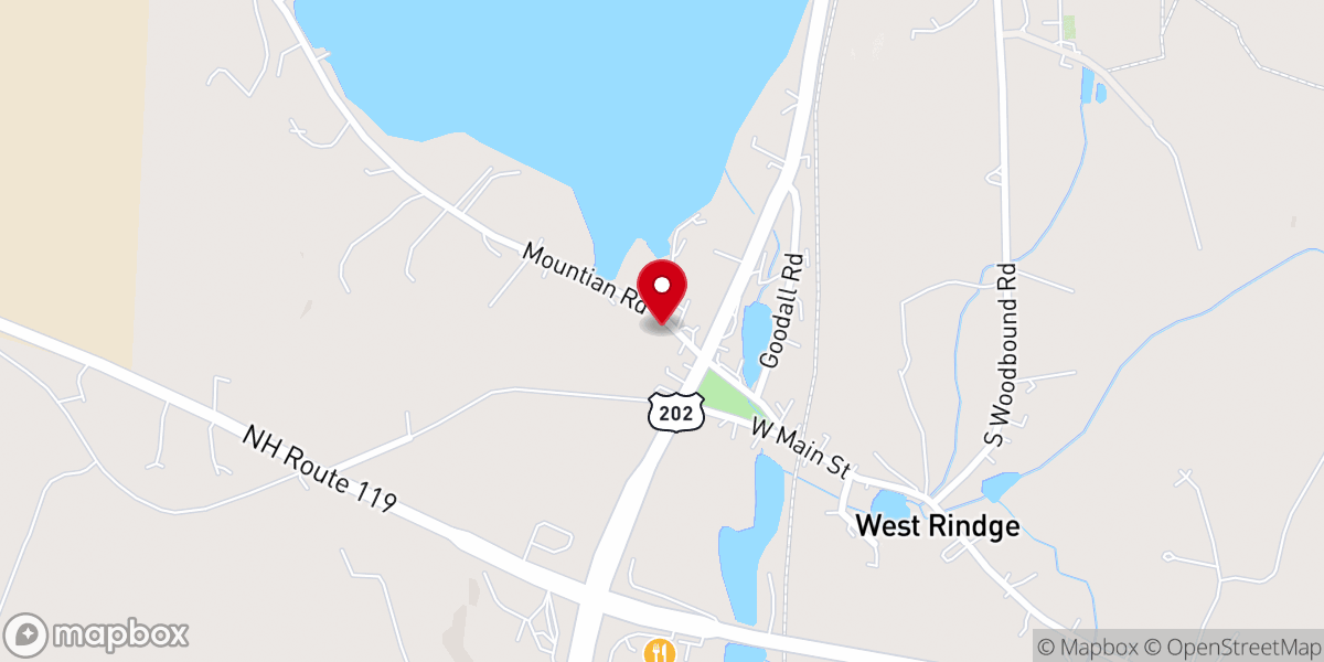 Map showing location of Vineyard Christian Church 11:00 AM Sunday Service