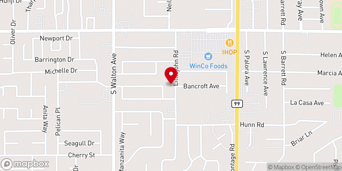 Map showing location of Yuba City Church Of Christ