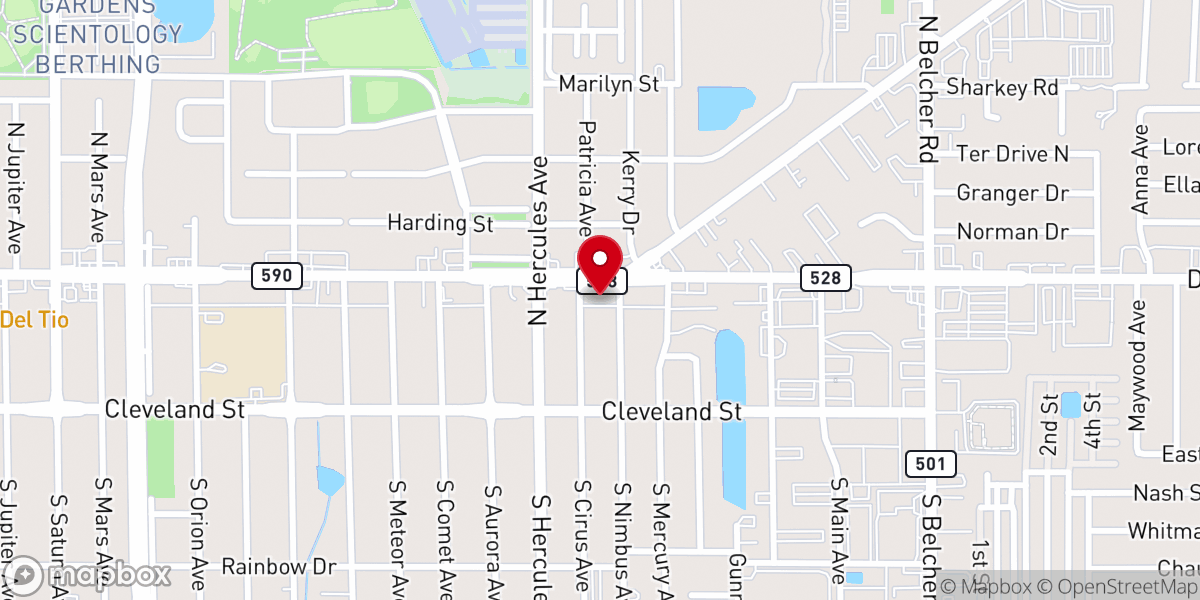 Map showing location of Skycrest United Methodist Church