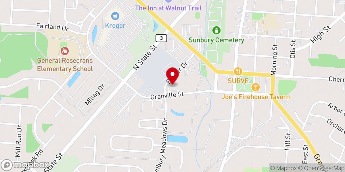 Map showing location of Delta Church