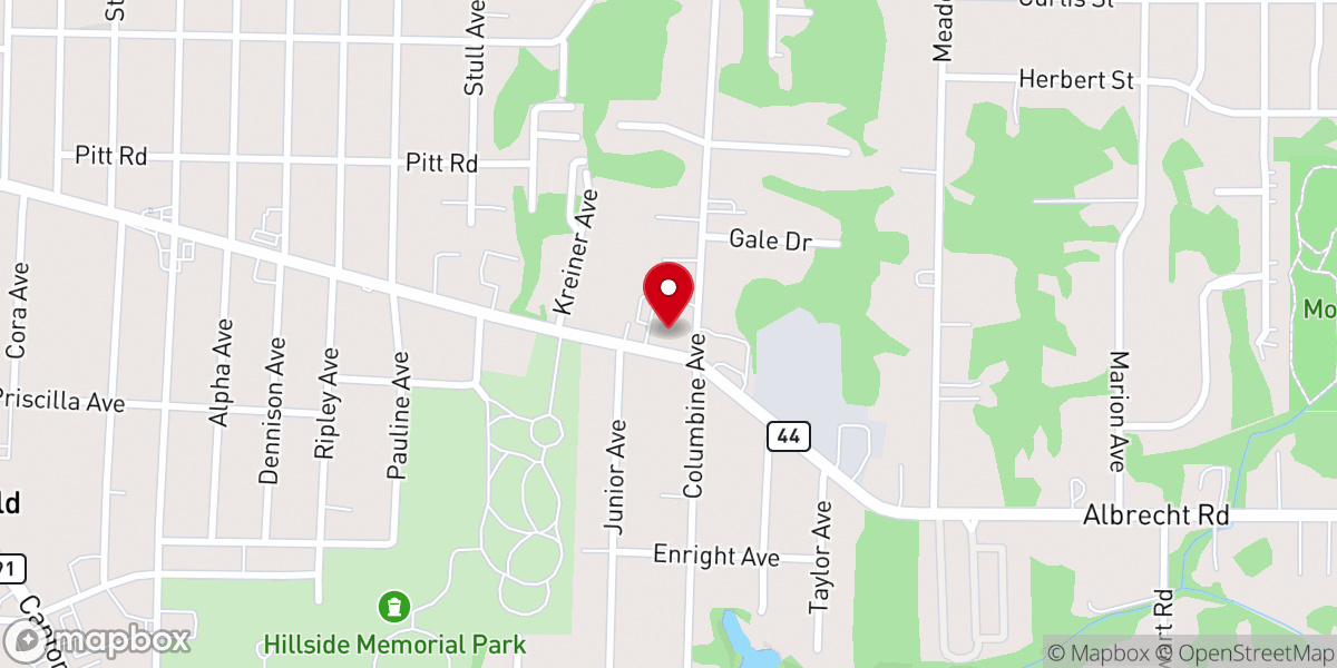 Map showing location of Calvary Temple