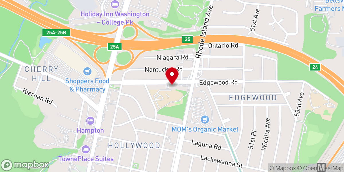 Map showing location of Bridge to Life Ministries, A Wesleyan Church