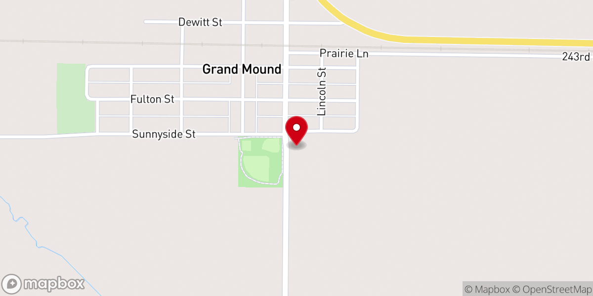 Map showing location of Gods Family Baptist Church