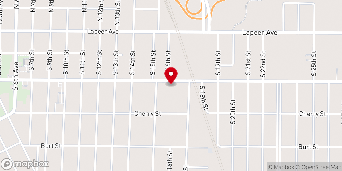 Map showing location of Grace Chapel