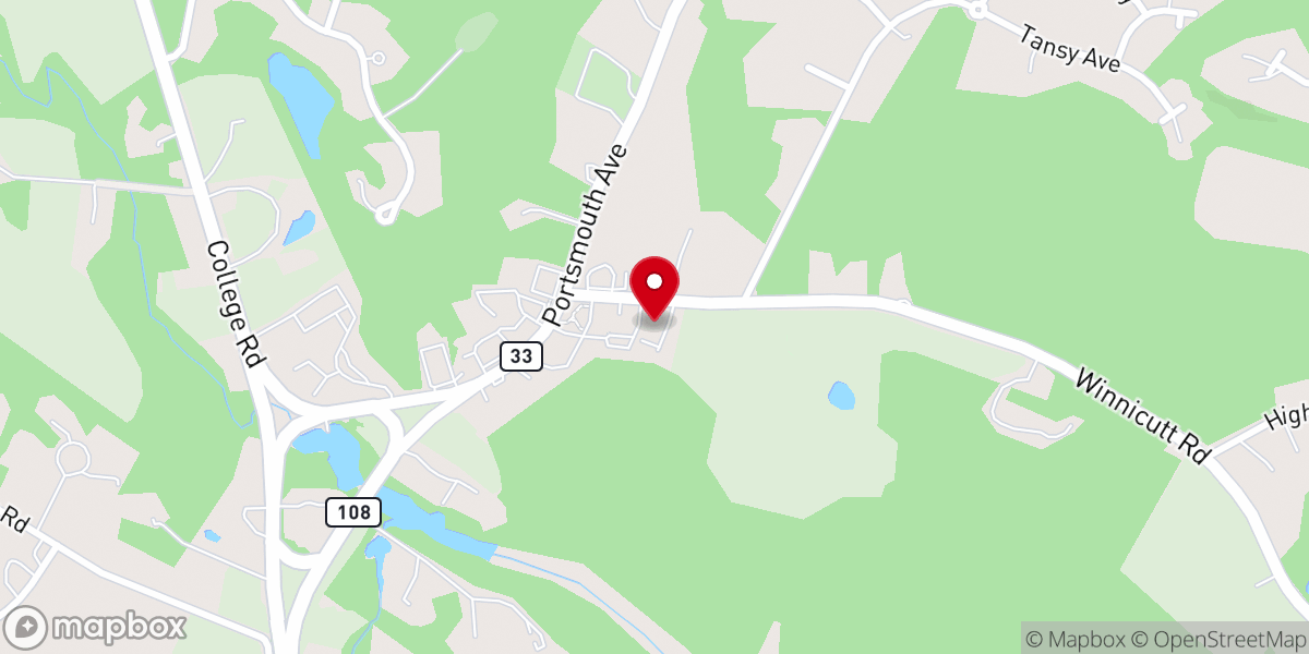 Map showing location of Cornerstone Baptist Church