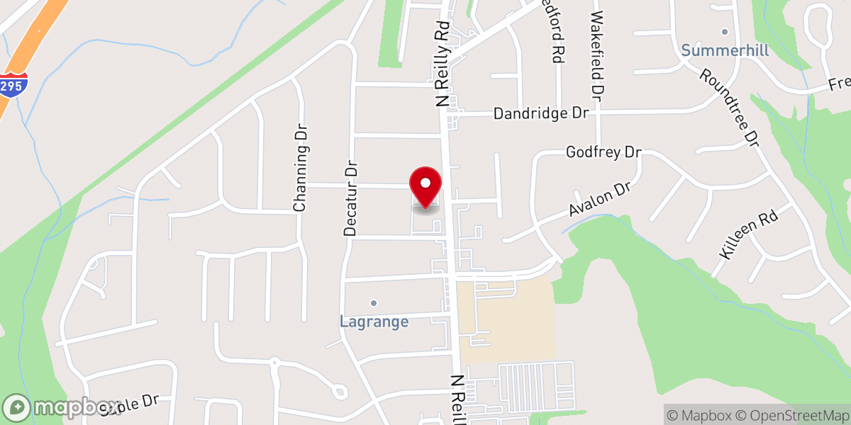 Map showing location of Village Baptist Church - Reilly Road Campus