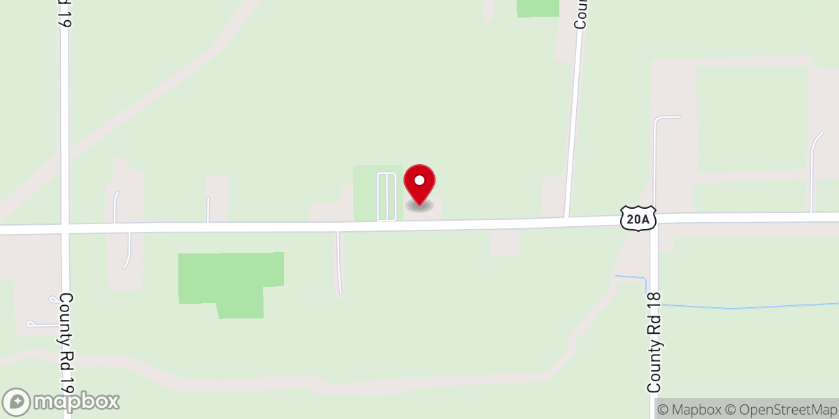 Map showing location of West Fulton Dunkard Brethren Church