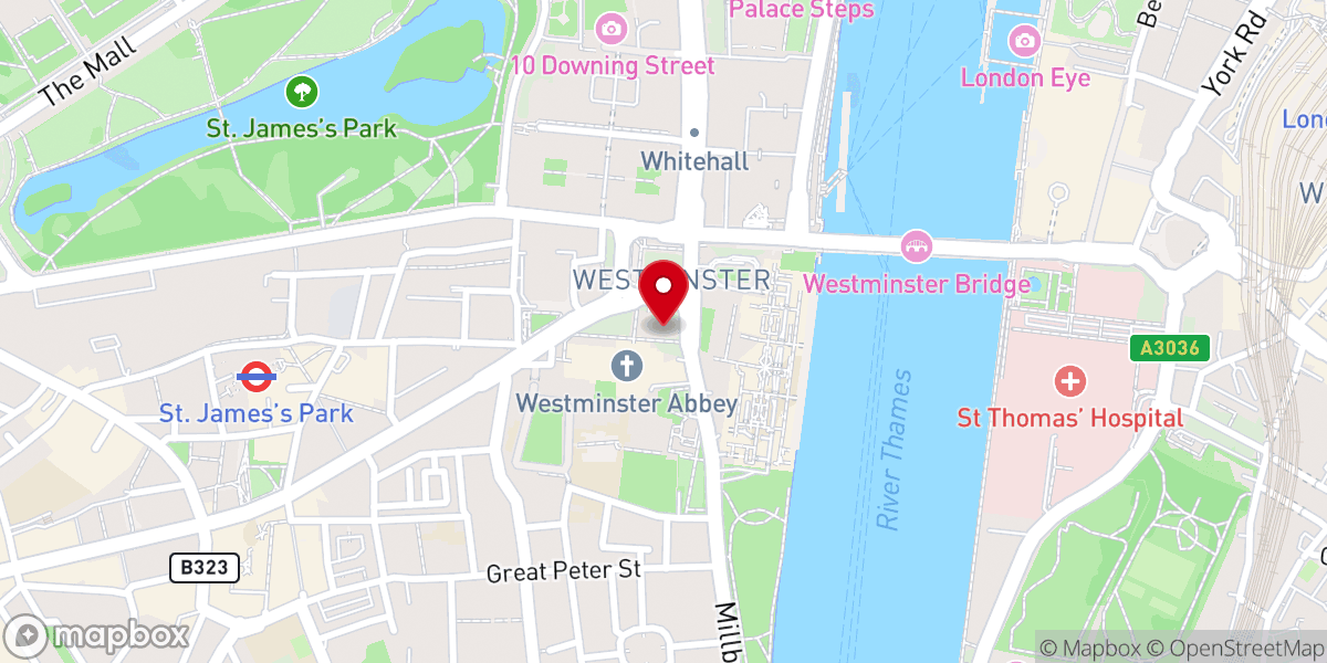 Map showing location of St Margaret's Church